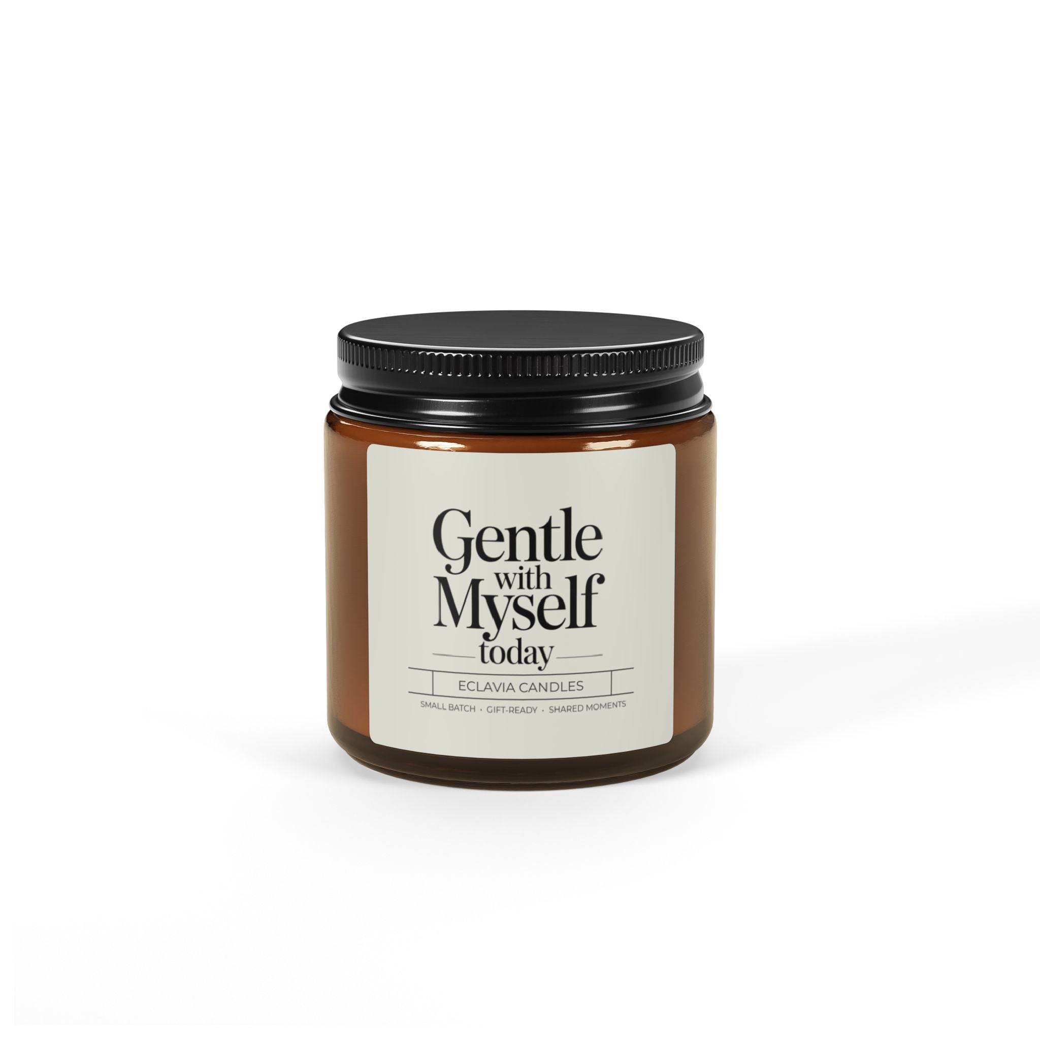 Gentle With Myself Soy Candle — Amber Jar Aromatherapy Candle (Multi-Size)