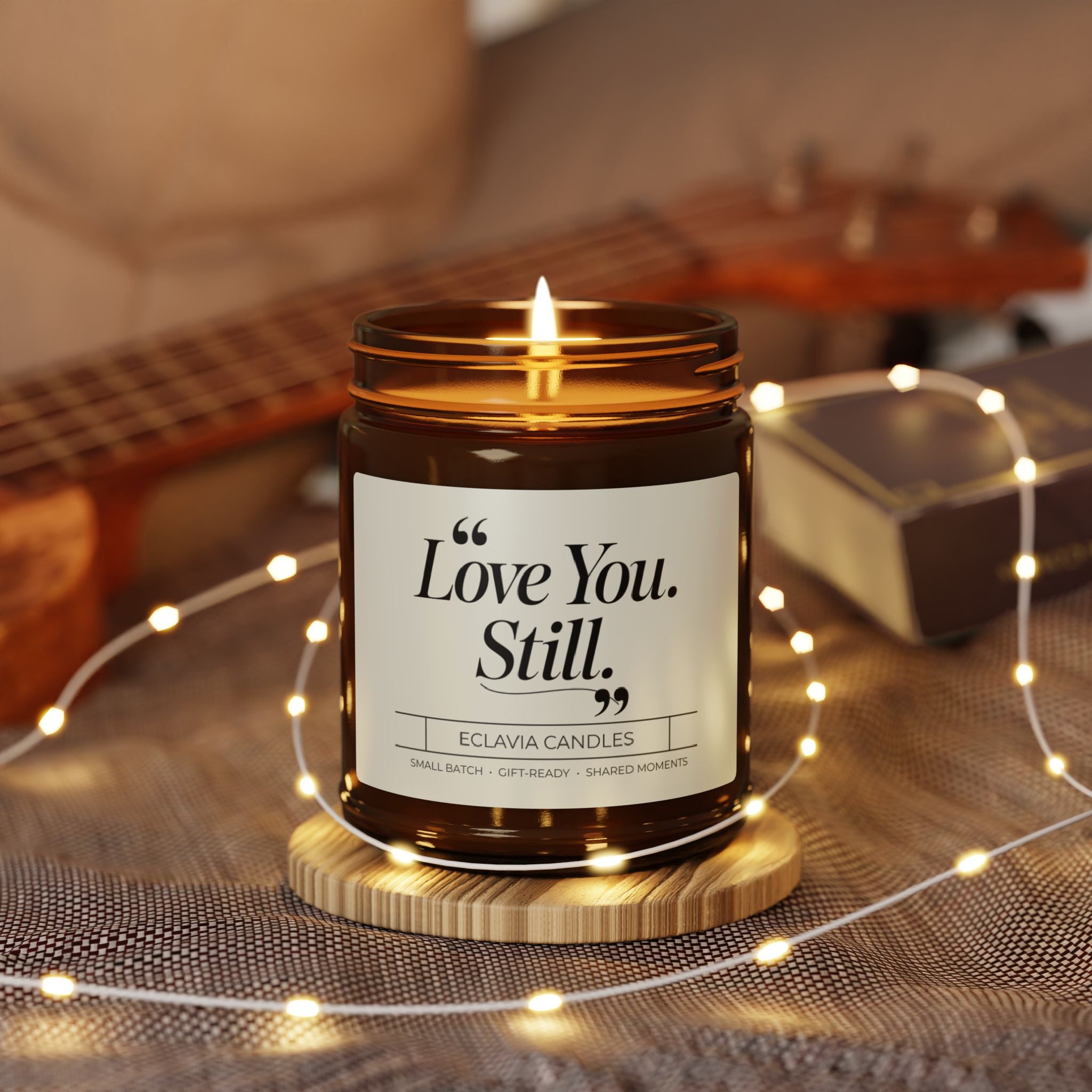 Love You, Still. Soy Candle — Amber Jar Scented Candle (Multiple Sizes)
