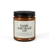 Scented Candle — “Gentle With Myself Today” Amber Soy Jar